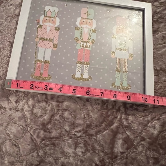Pink pastel nutcracker picture embellished 8x10 - Picture 8 of 8